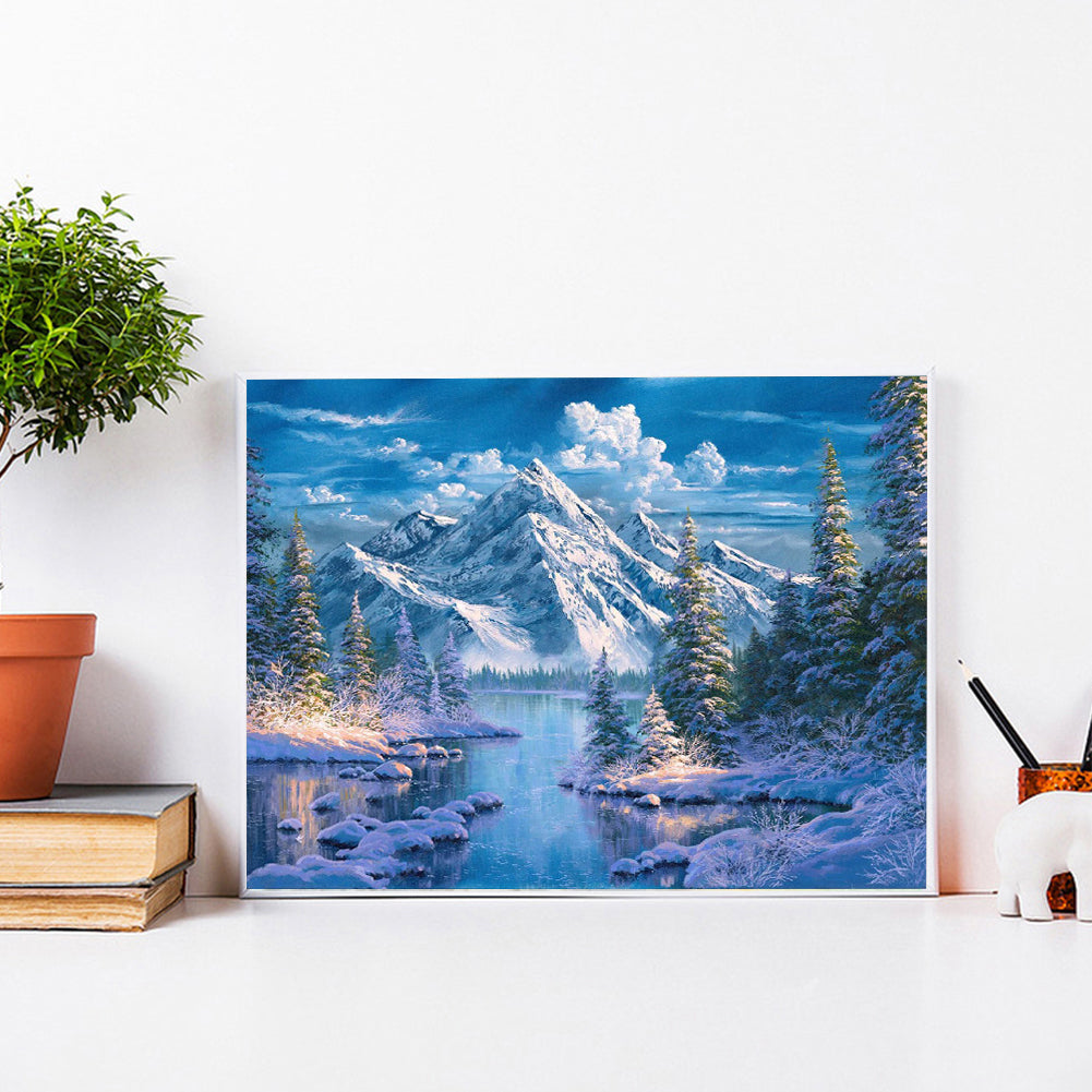 Alpine Creek 40*30CM(Canvas) Full Square Drill Diamond Painting
