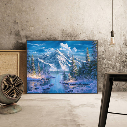Alpine Creek 40*30CM(Canvas) Full Square Drill Diamond Painting