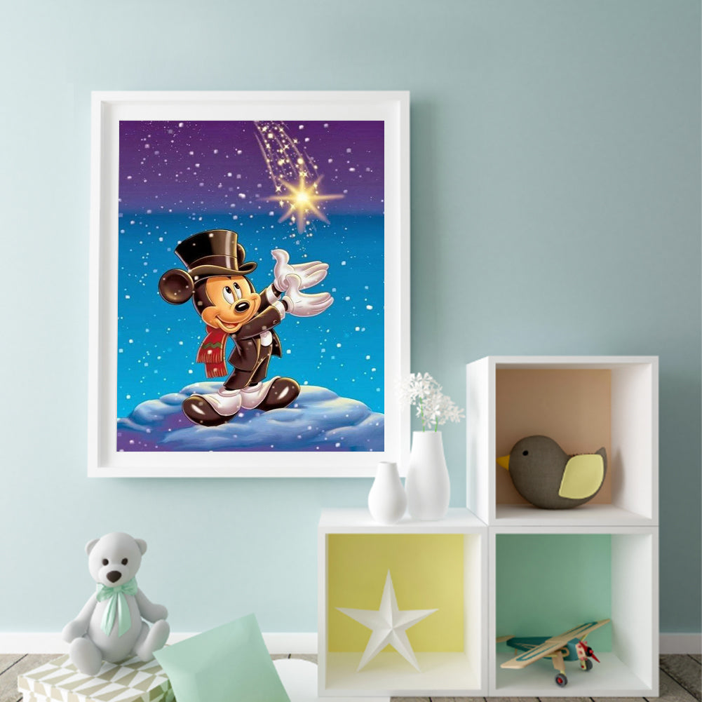 Mickey Mouse - Full Round Drill Diamond Painting 40*50CM