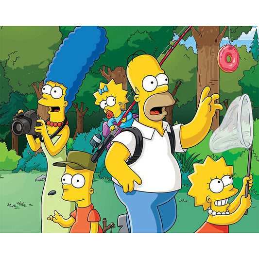 The Simpsons - Full Round Drill Diamond Painting 50*40CM