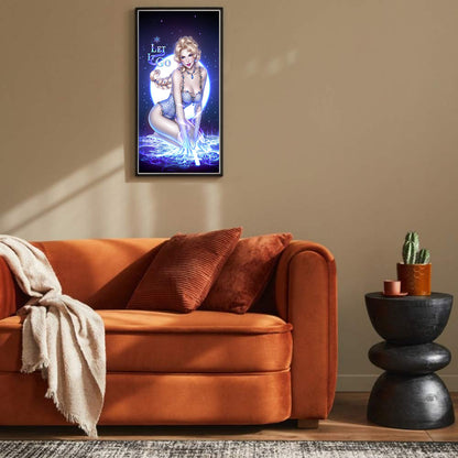 Princess Elsa - Full Round Drill Diamond Painting 30*70CM