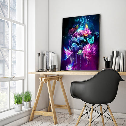 Skull - Full Round Drill Diamond Painting 40*50CM