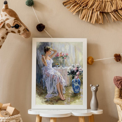 Elegant Woman - Full Round Drill Diamond Painting 40*50CM