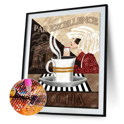 Lady Afternoon Tea - Full Round Drill Diamond Painting 30*40CM