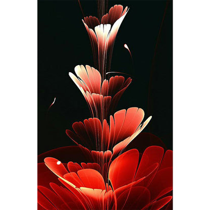 Red Flower - Full Square Drill Diamond Painting 40*80CM