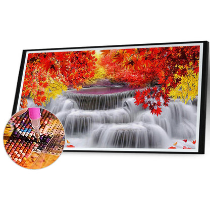 Maple Falls - Full Square Drill Diamond Painting 80*40CM