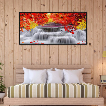 Maple Falls - Full Square Drill Diamond Painting 80*40CM