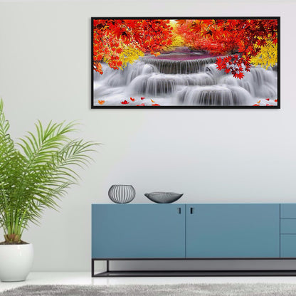 Fenglin Waterfall - Full Square Drill Diamond Painting 80*40CM