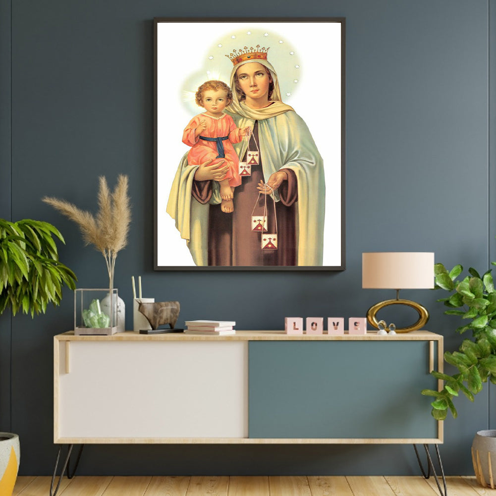 Religion - Full Round Drill Diamond Painting 30*40CM