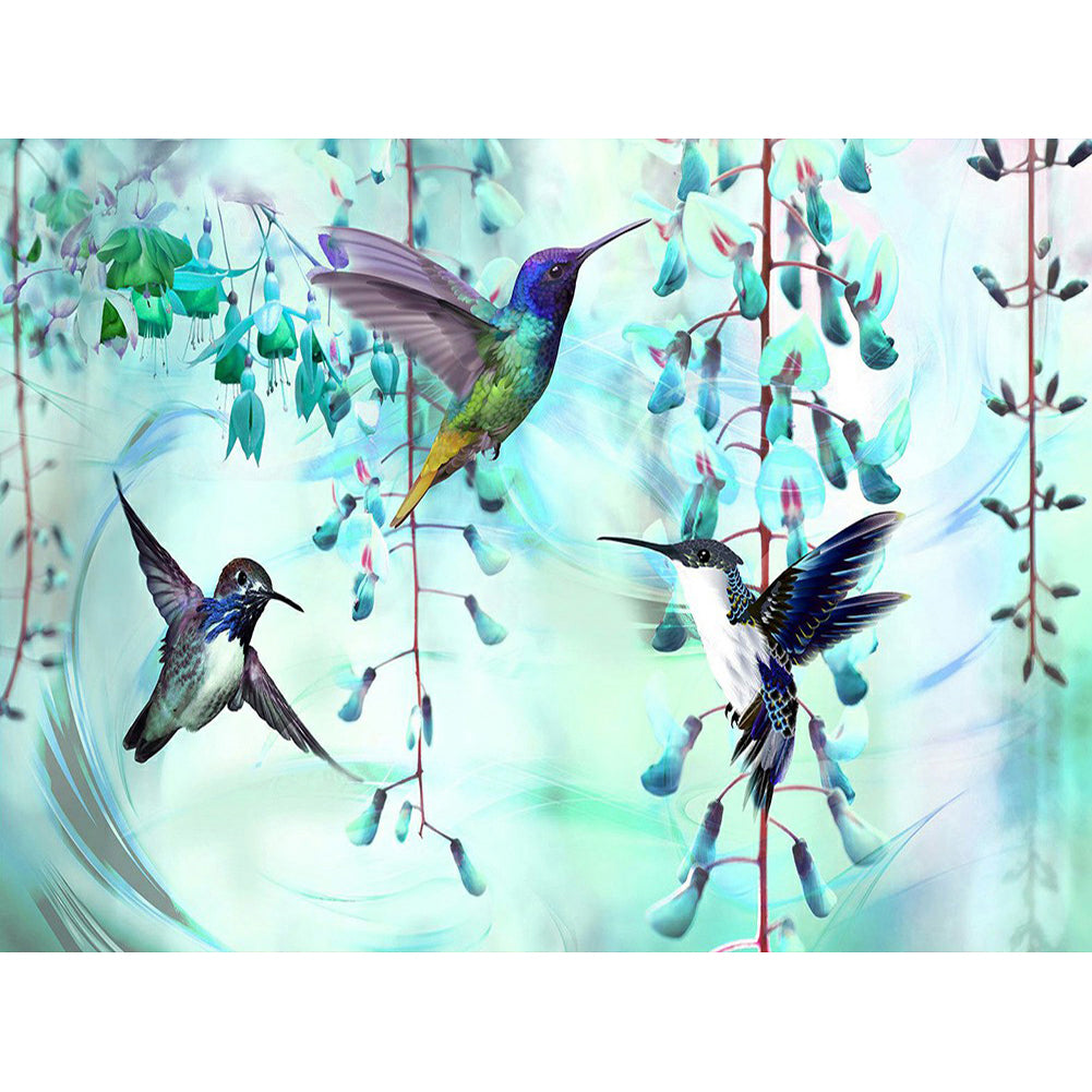 Hummingbird 50*40CM(Canvas) Full Round Drill Diamond Painting