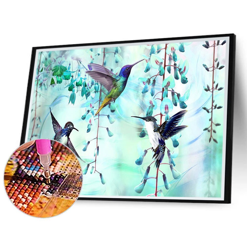 Hummingbird 50*40CM(Canvas) Full Round Drill Diamond Painting