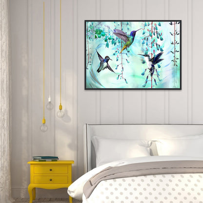 Hummingbird 50*40CM(Canvas) Full Round Drill Diamond Painting
