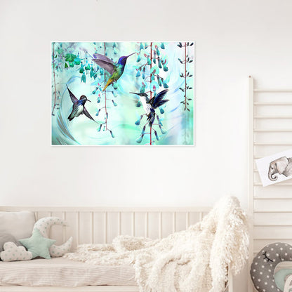 Hummingbird - Full Round Drill Diamond Painting 50*40CM