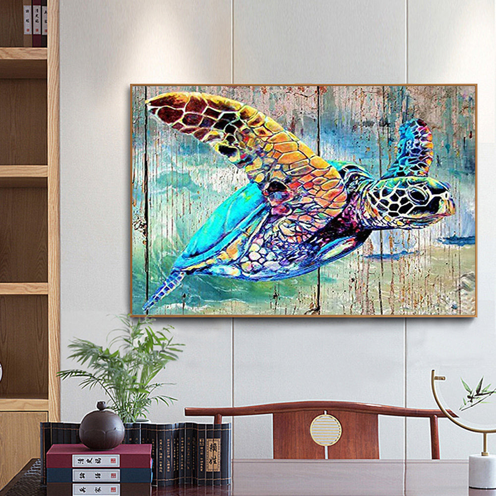 Sea Turtle - Full Round Drill Diamond Painting 50*40CM