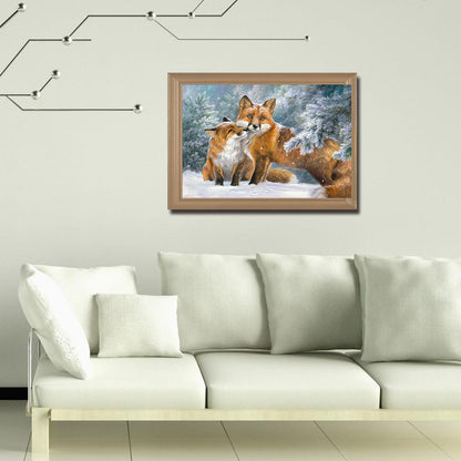 Fox - Full Round Drill Diamond Painting 50*40CM