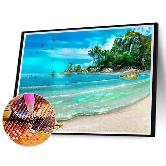 Sea ??Shells 50*40CM(Canvas) Full Round Drill Diamond Painting