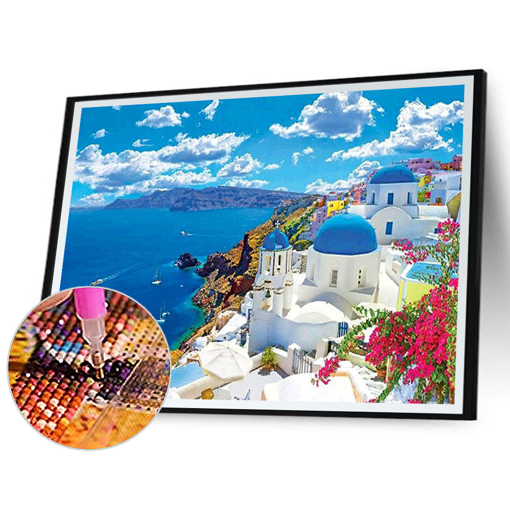 St. Fort-By-The-Sea - Full Round Drill Diamond Painting 50*40CM