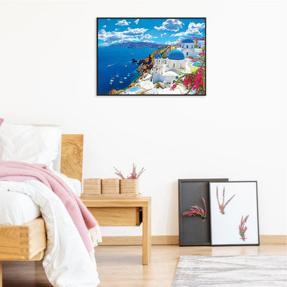 St. Fort-By-The-Sea - Full Round Drill Diamond Painting 50*40CM