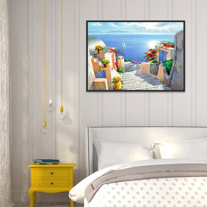 Seaside 50*40CM(Canvas) Full Round Drill Diamond Painting