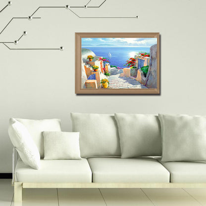 Seaside 50*40CM(Canvas) Full Round Drill Diamond Painting