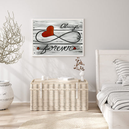 Love Woodblock Painting - Full Round Drill Diamond Painting 50*40CM