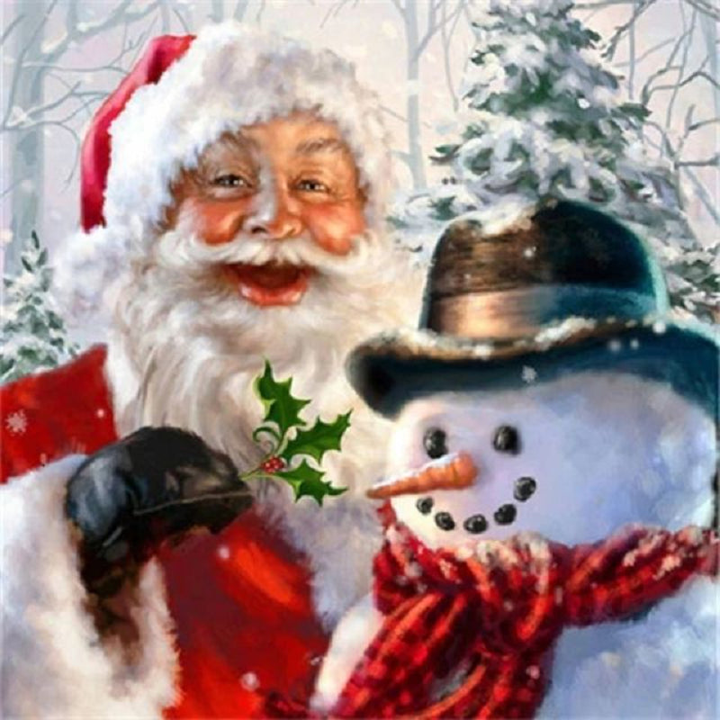 Santa Claus - Full Round Drill Diamond Painting 50*50CM