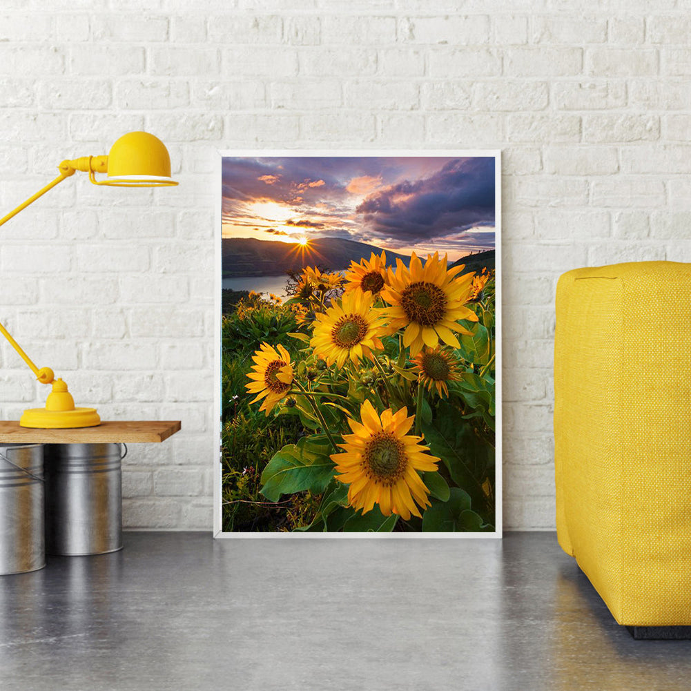 Sunflower 40*50CM(Canvas) Full Round Drill Diamond Painting