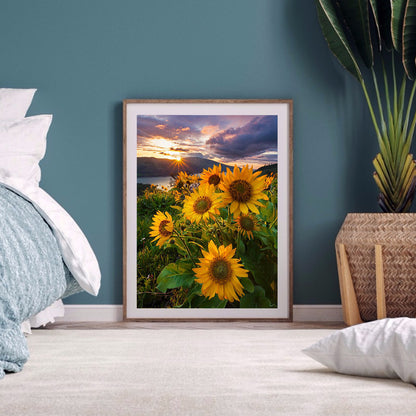 Sunflower 40*50CM(Canvas) Full Round Drill Diamond Painting