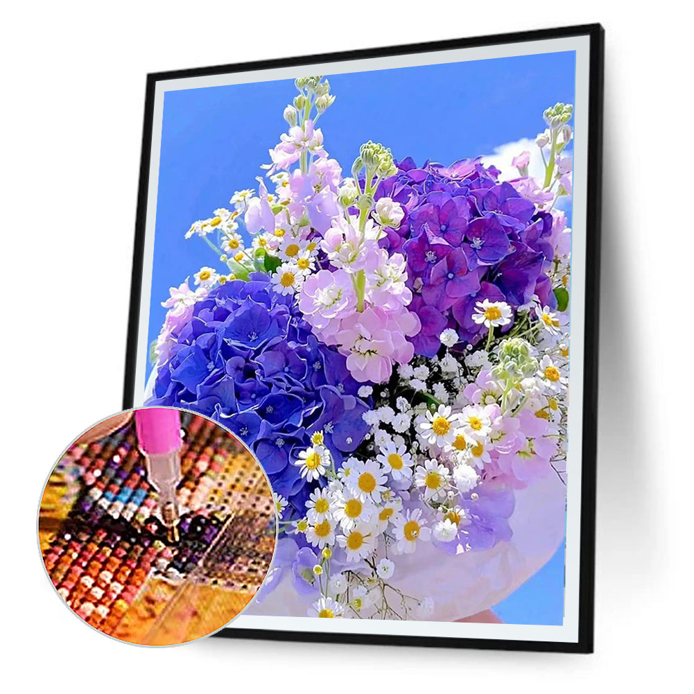 Daisy Bouquet - Full Round Drill Diamond Painting 40*50CM