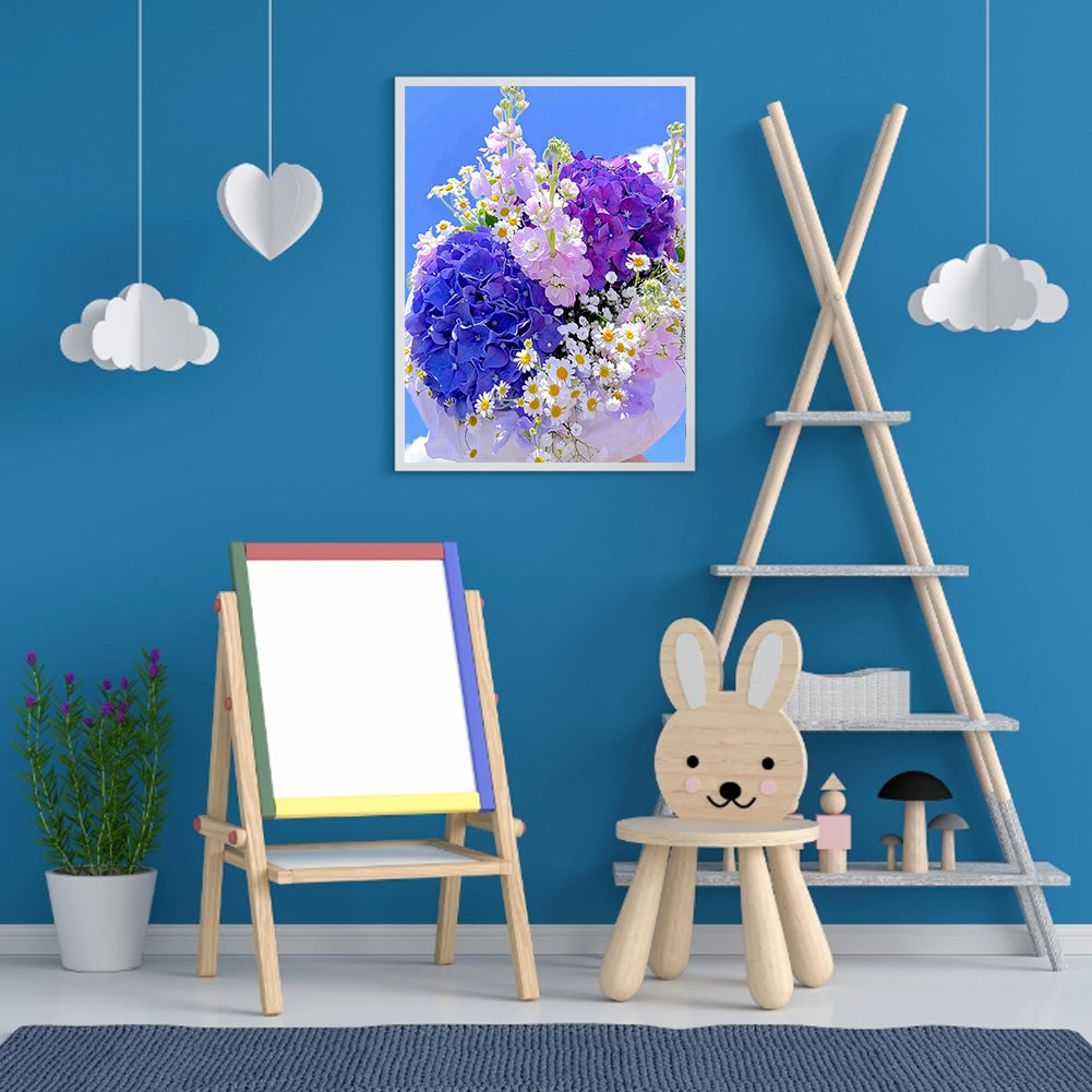 Daisy Bouquet - Full Round Drill Diamond Painting 40*50CM