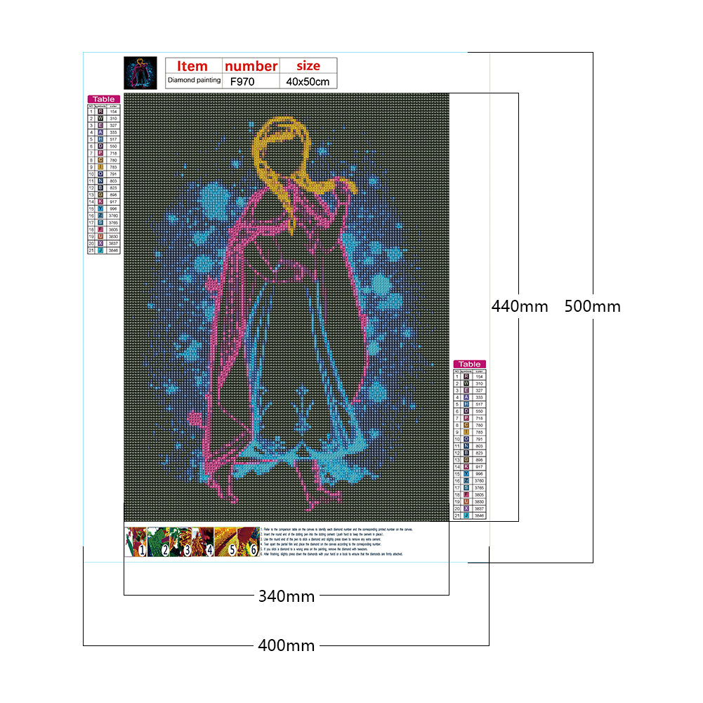 Disney Elsa Silhouette - Full Square Drill Diamond Painting 40*50CM –  ColorfulDiy