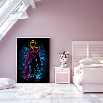 Disney Princess Aisha Silhouette - Full Square Drill Diamond Painting 40*50CM