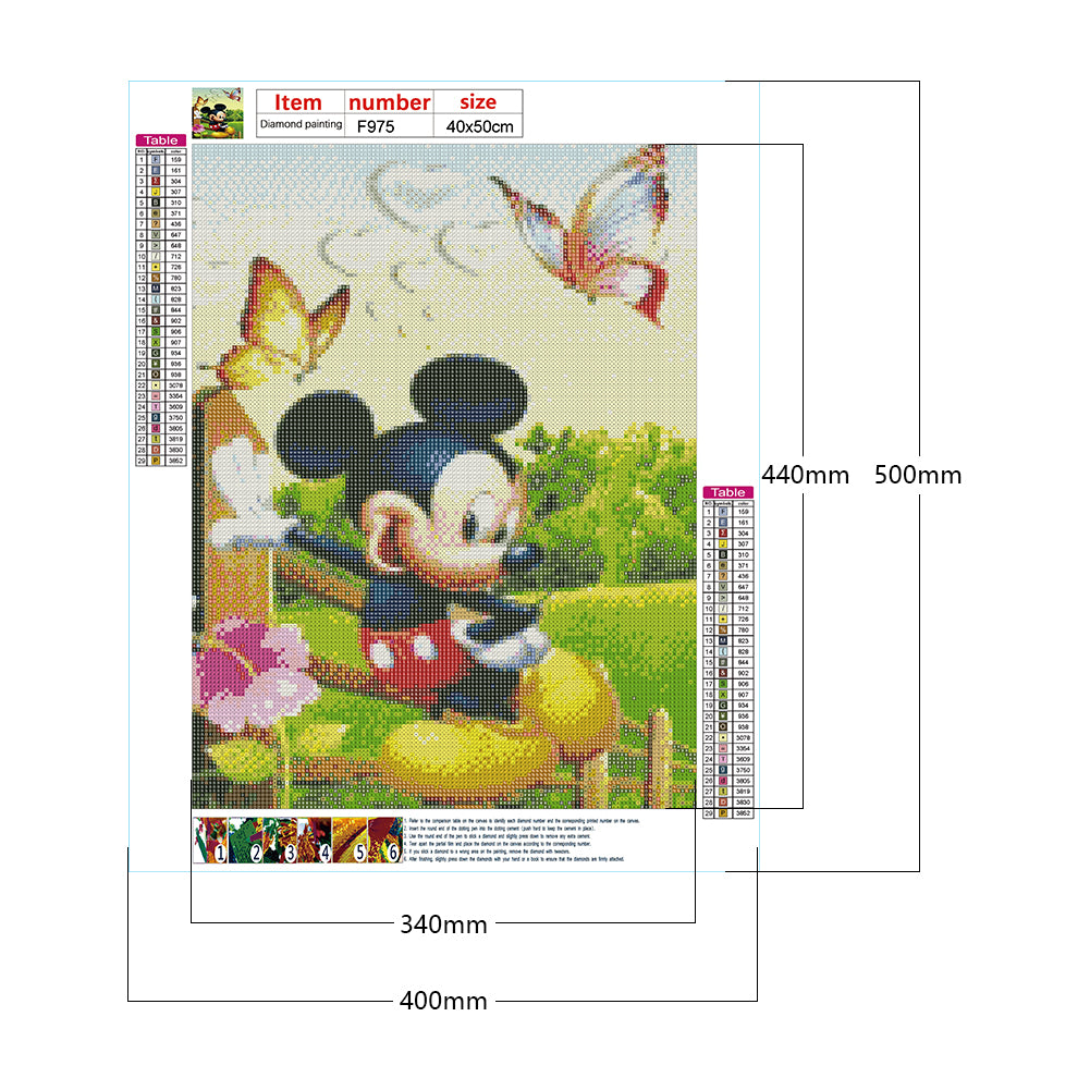 Disney Mickey - Full Square Drill Diamond Painting 40*50CM