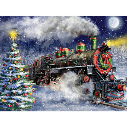 Christmas Train - Full Square Drill Diamond Painting 50*40CM