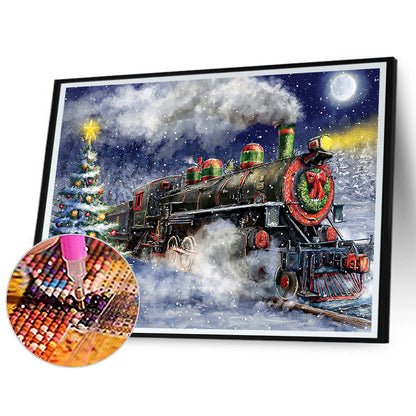Christmas Train - Full Square Drill Diamond Painting 50*40CM