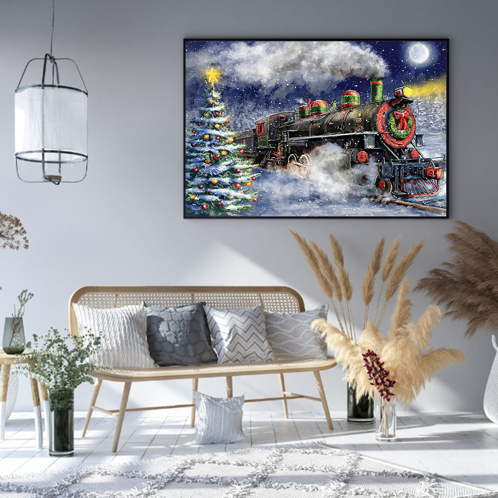 Christmas Train - Full Square Drill Diamond Painting 50*40CM