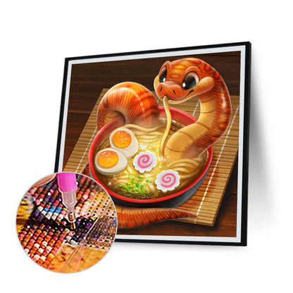 Dangerous Noodle - Full Round Drill Diamond Painting 30*30CM