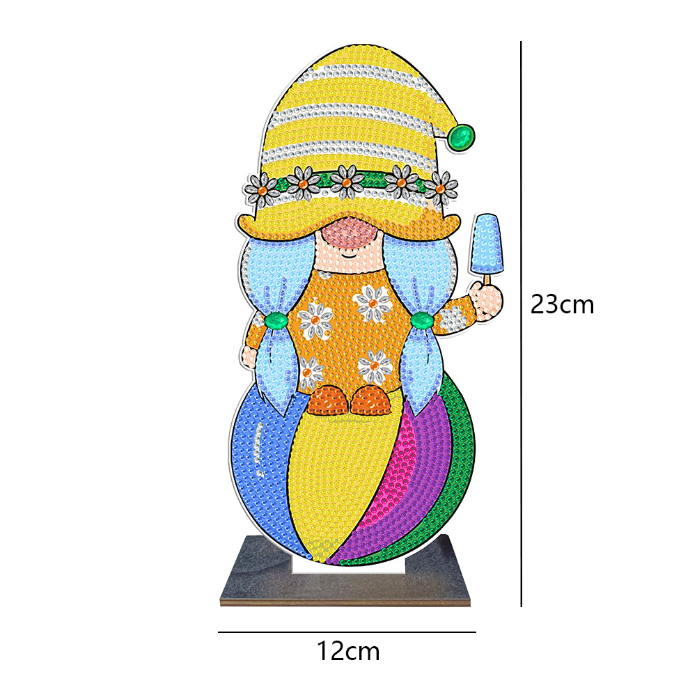 DIY Diamonds Painting Decorations Single Side Drill Cartoon Wooden for Kids Gift