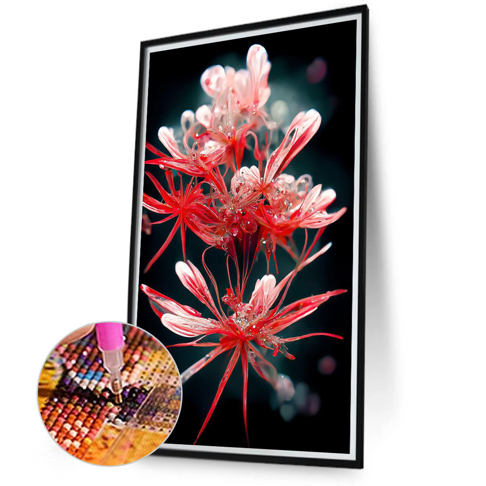 Water Drop Safflower - Full Square Drill Diamond Painting 40*70CM