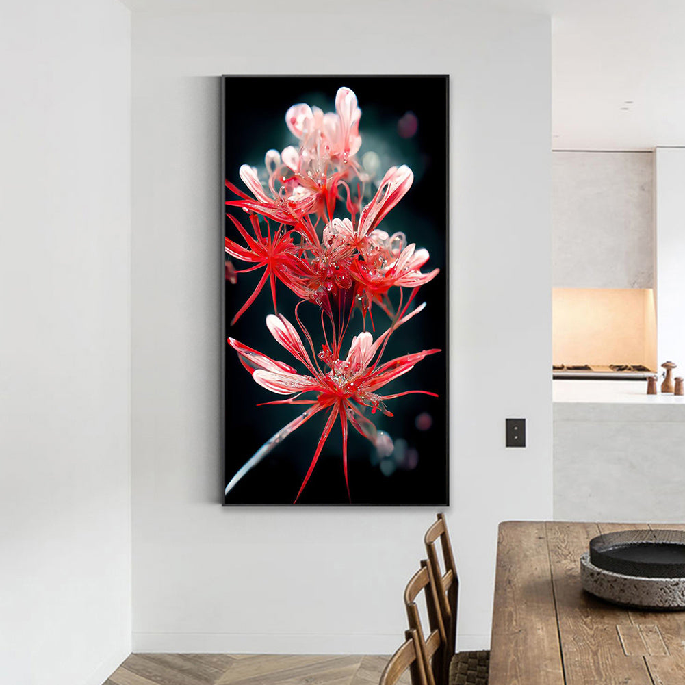 Water Drop Safflower - Full Square Drill Diamond Painting 40*70CM