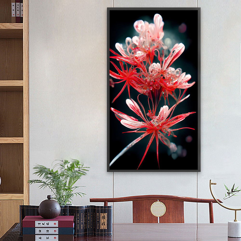 Water Drop Safflower - Full Square Drill Diamond Painting 40*70CM