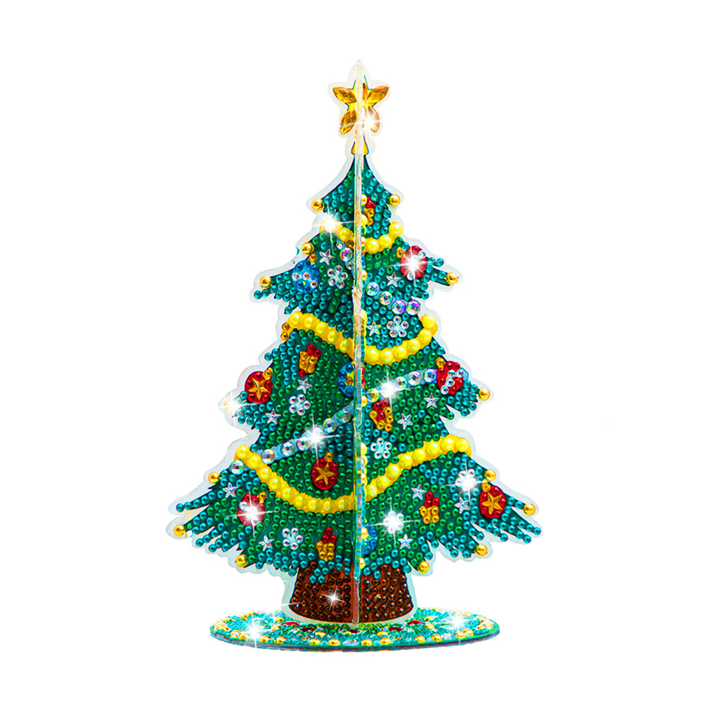 Christmas Tree Diamonds Painting Ornament DIY Special-shaped Drill Art Crafts