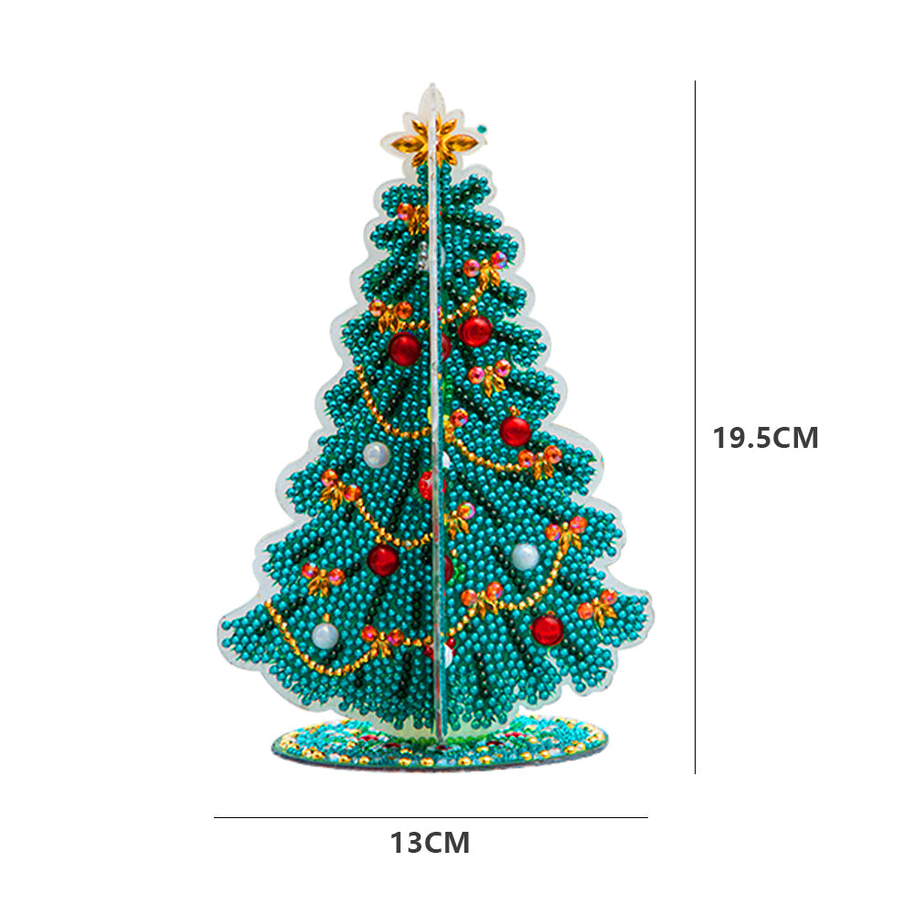 Christmas Tree Diamonds Painting Ornament DIY Special-shaped Drill Art Crafts