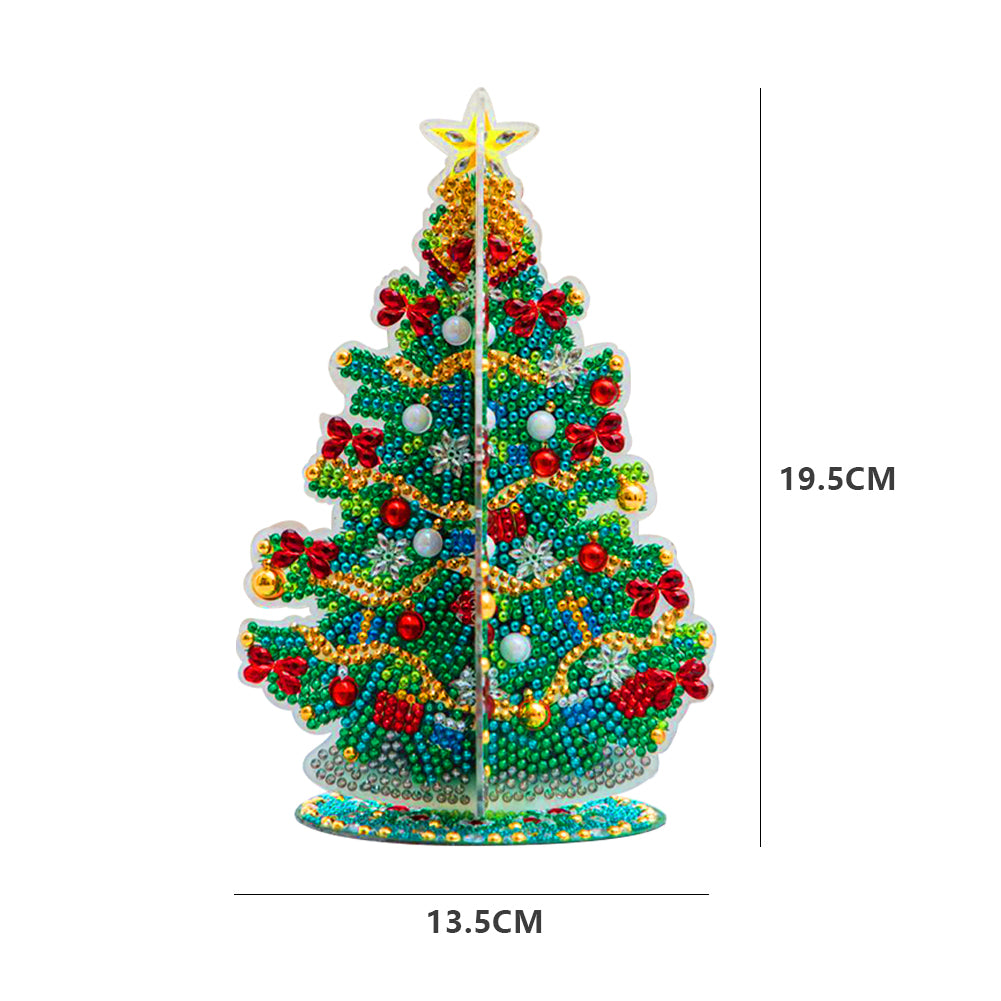 Christmas Tree Diamonds Painting Ornament DIY Special-shaped Drill Art Crafts