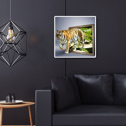 3D Tiger 30*30CM(Canvas) Full Square Drill Diamond Painting