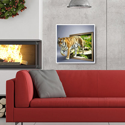 3D Tiger 30*30CM(Canvas) Full Square Drill Diamond Painting