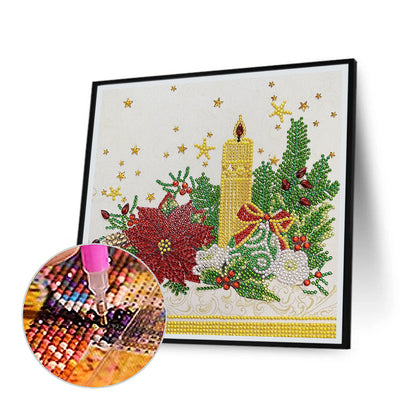 Poinsettia - Special Shaped Drill Diamond Painting 30*30CM