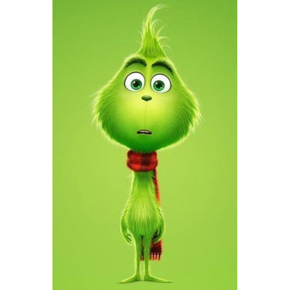 Green Hairy Monster - Full Round Drill Diamond Painting 20*30CM