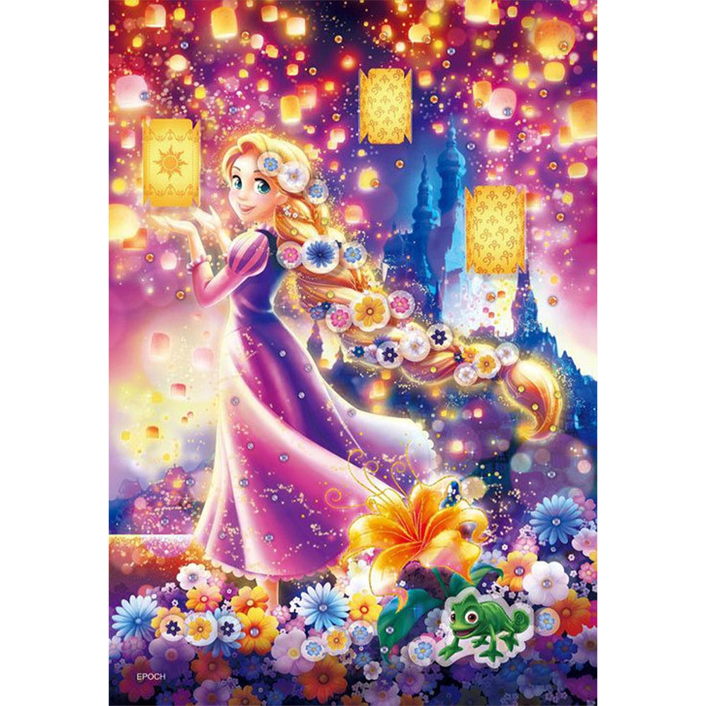 Disney Princess Rapunzel - Full Round Drill Diamond Painting 30*50CM