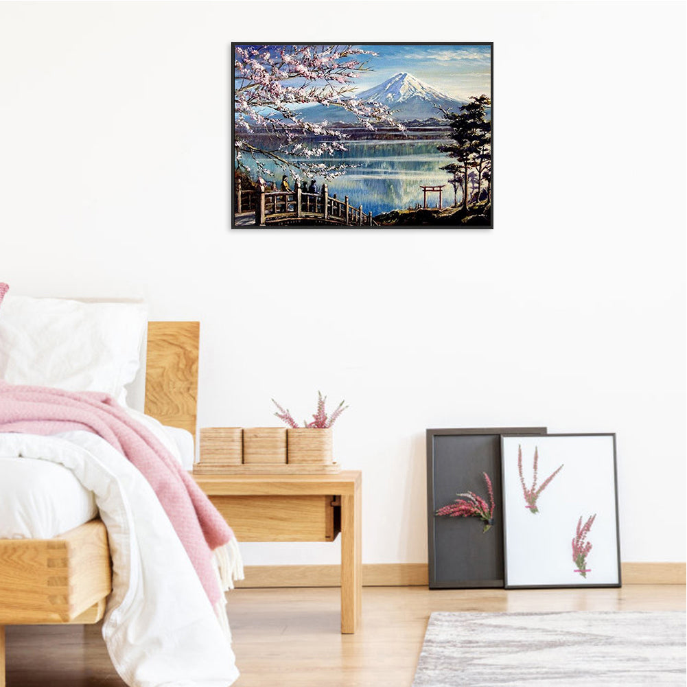 Under The Mount Fuji - Full Round Drill Diamond Painting 50*40CM